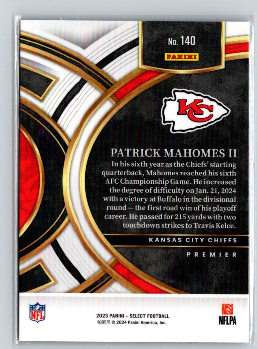 2023 Panini Select #140 Patrick Mahomes II C1