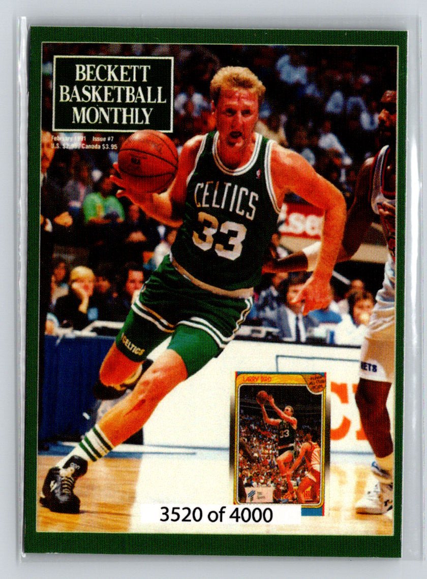 2017 Beckett National Convention Cover Promos Jayson Tatum Larry Bird #/4000 C1