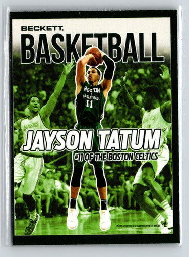 2017 Beckett National Convention Cover Promos Jayson Tatum Larry Bird #/4000 C1
