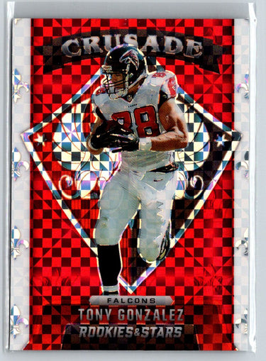 2021 Panini Rookies & Stars #CR-19 Tony Gonzalez Crusade Red Plaid C1