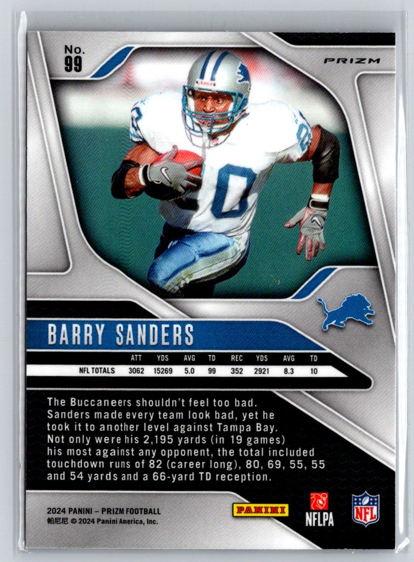 2024 Panini Prizm #99 Barry Sanders Red White and Blue C1