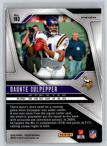 2024 Panini Prizm #193 Daunte Culpepper Red White and Blue C1