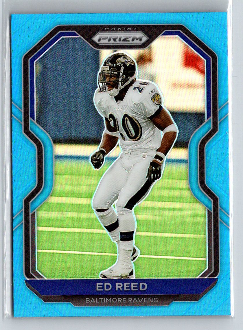2020 Panini Prizm #46 Ed Reed Prizm Light Blue C1