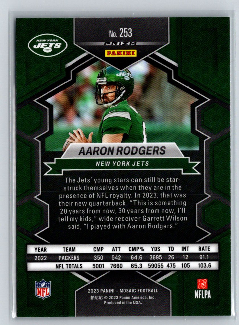 2023 Panini Mosaic #253 Aaron Rodgers Silver C1