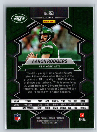 2023 Panini Mosaic #253 Aaron Rodgers Silver C1
