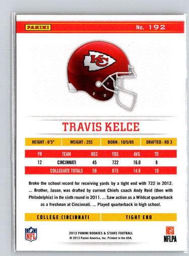 2013 Panini Rookies & Stars #192 Travis Kelce C1
