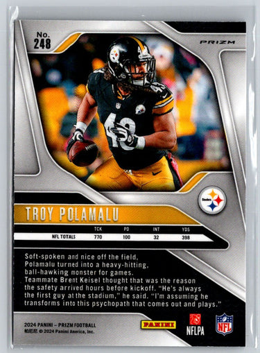 2024 Panini Prizm #248 Troy Polamalu Purple #/125 C1