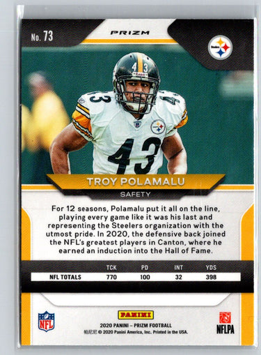 2020 Panini Prizm #73 Troy Polamalu Silver Prizm C1