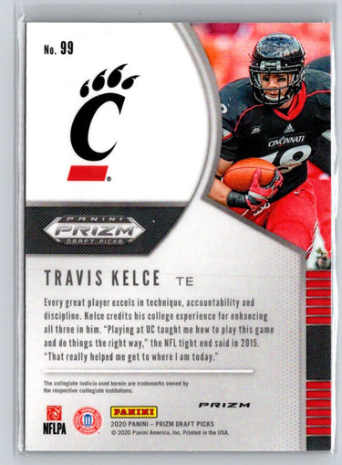 2020 Panini Prizm Draft Picks #99 Travis Kelce Prizms Red C1