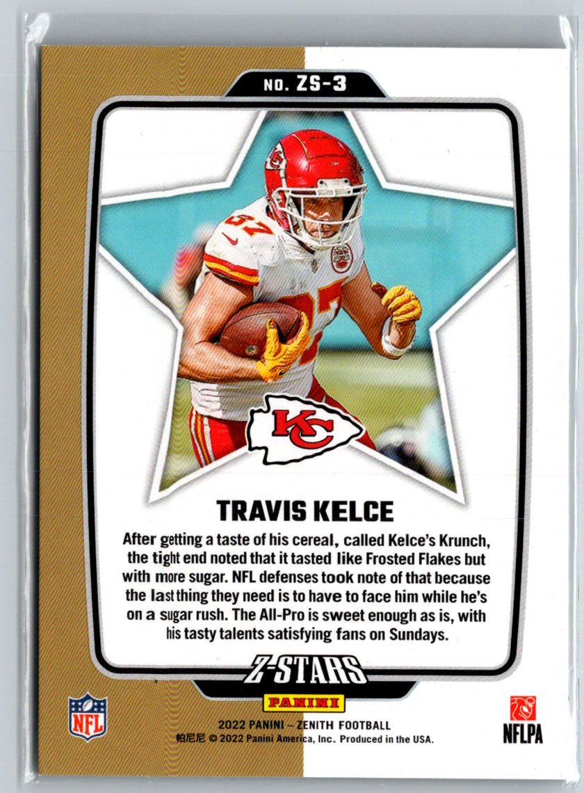 2022 Zenith #ZS-3 Travis Kelce Z-Stars C1