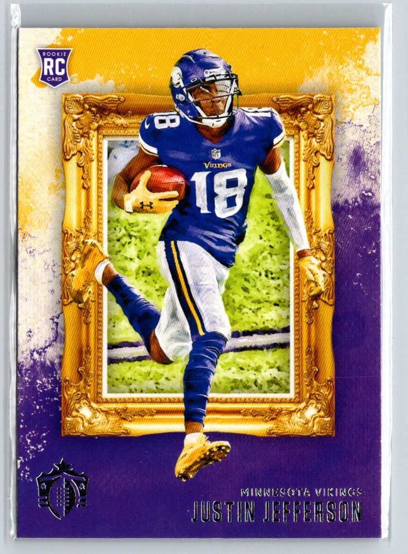 2020 Panini Chronicles #GK-13 Justin Jefferson Gridiron Kings Green C2