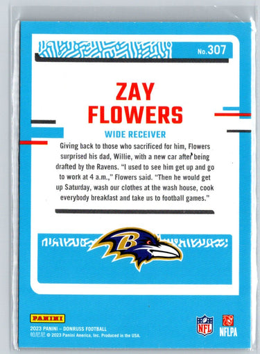 2023 Donruss #307 Zay Flowers C2