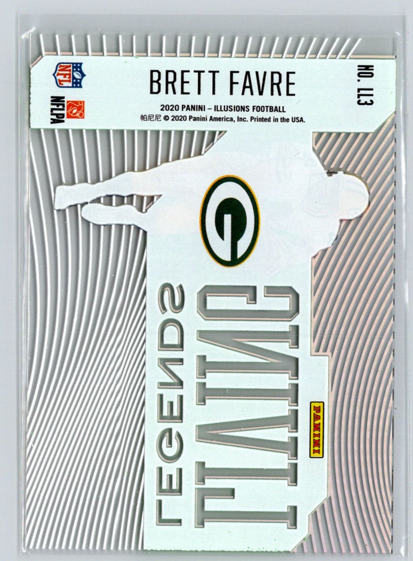 2020 Panini Illusions #LL3 Brett Favre Living Legends Emerald C2