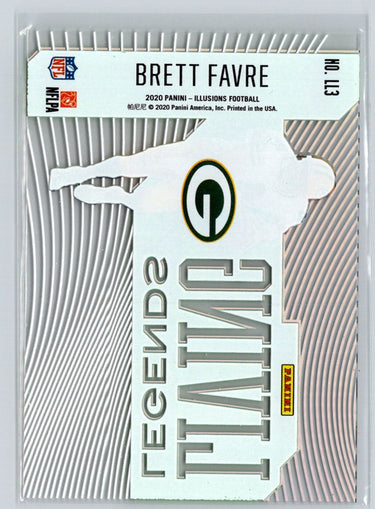 2020 Panini Illusions #LL3 Brett Favre Living Legends Emerald C2