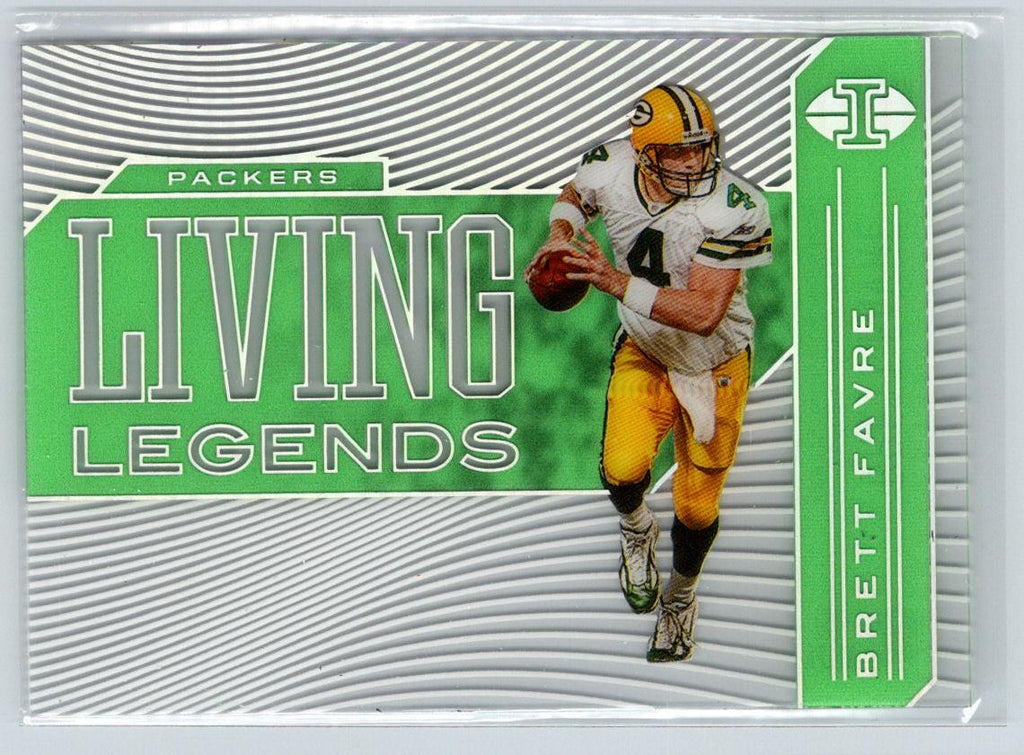 2020 Panini Illusions #LL3 Brett Favre Living Legends Emerald C2