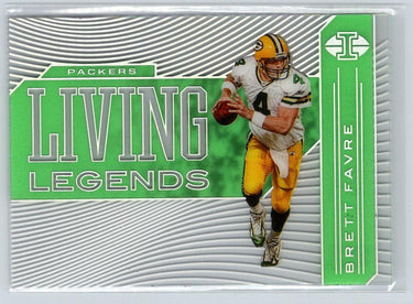 2020 Panini Illusions #LL3 Brett Favre Living Legends Emerald C2