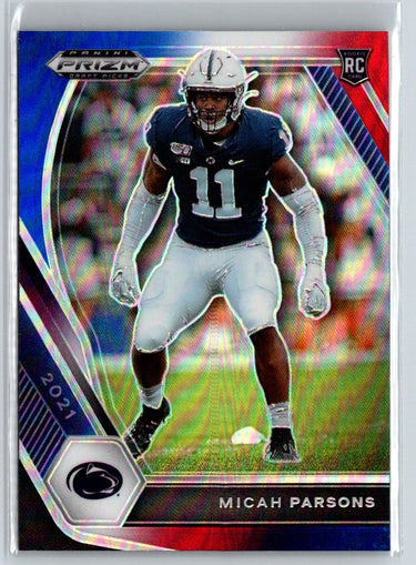 2021 Panini Prizm Draft Picks #136 Micah Parsons Red White and Blue C2