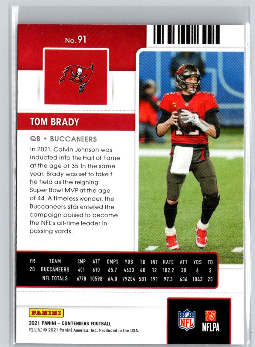 2021 Panini Contenders #91 Tom Brady C2