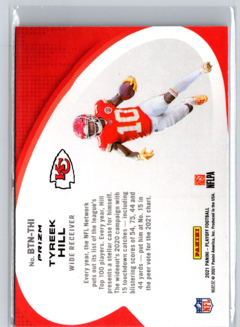 2021 Panini Playoff #BTN-THI Tyreek Hill Behind the Numbers Blue C2