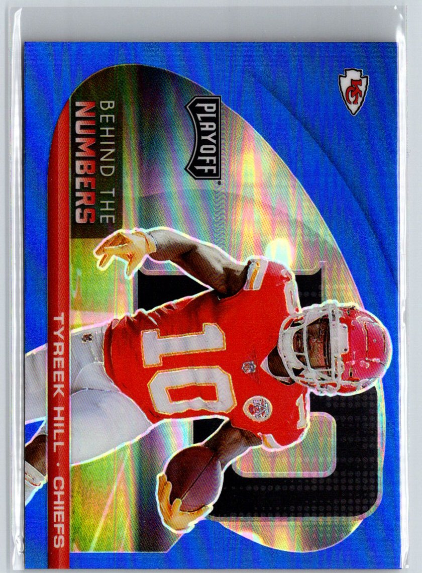 2021 Panini Playoff #BTN-THI Tyreek Hill Behind the Numbers Blue C2