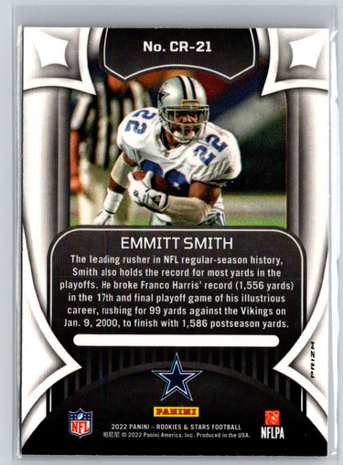2022 Panini Rookies & Stars #CR-21 Emmitt Smith Crusade Silver C2