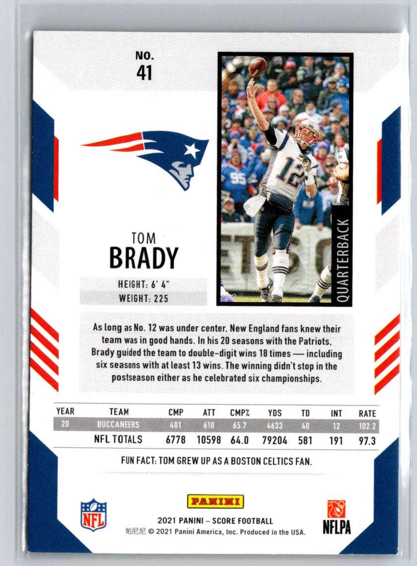 2021 Score #41 Tom Brady C2