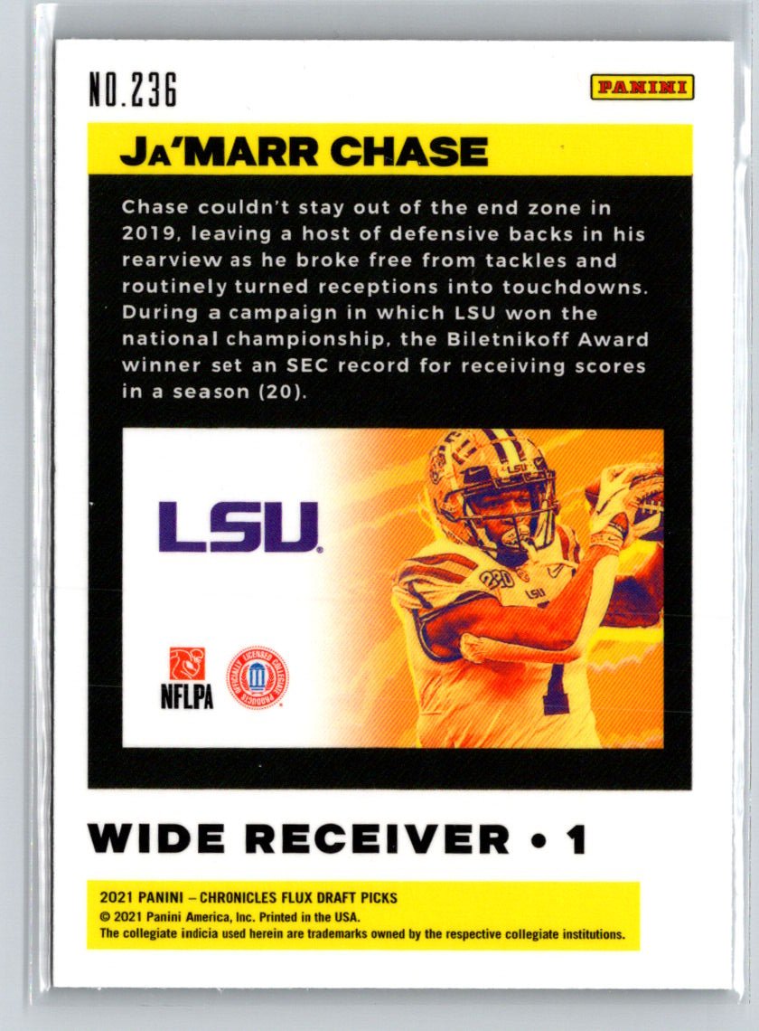 2021 Panini Chronicles Draft Picks #236 Ja'Marr Chase C2