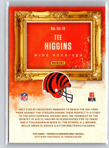 2020 Panini Chronicles #GK-19 Tee Higgins Gridiron Kings C2