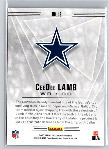 2020 Panini Illusions #18 CeeDee Lamb Retail C2
