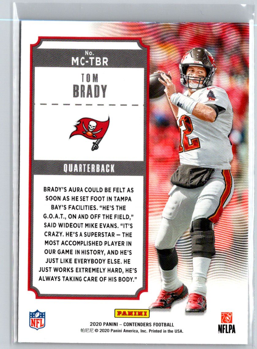 2020 Panini Contenders #MC-TBR Tom Brady MVP Contenders C2