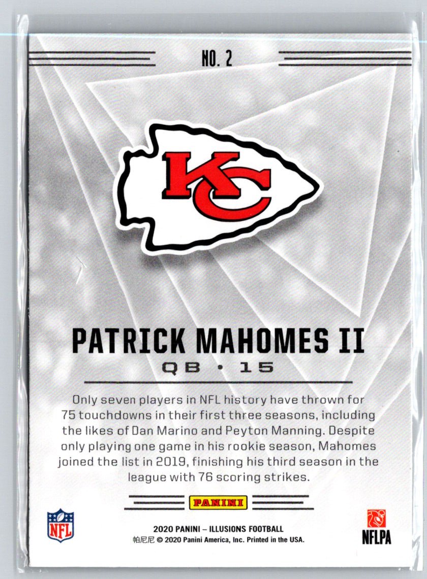 2020 Panini Illusions #2 Patrick Mahomes II Retail C2