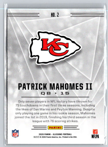 2020 Panini Illusions #2 Patrick Mahomes II Retail C2