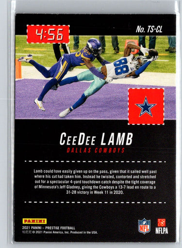 2021 Panini Prestige #TS-CL CeeDee Lamb Time Stamped C3