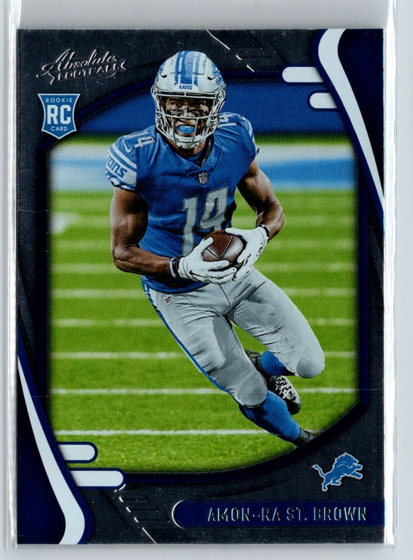 2021 Panini Absolute #131 Amon-Ra St. Brown Green C3