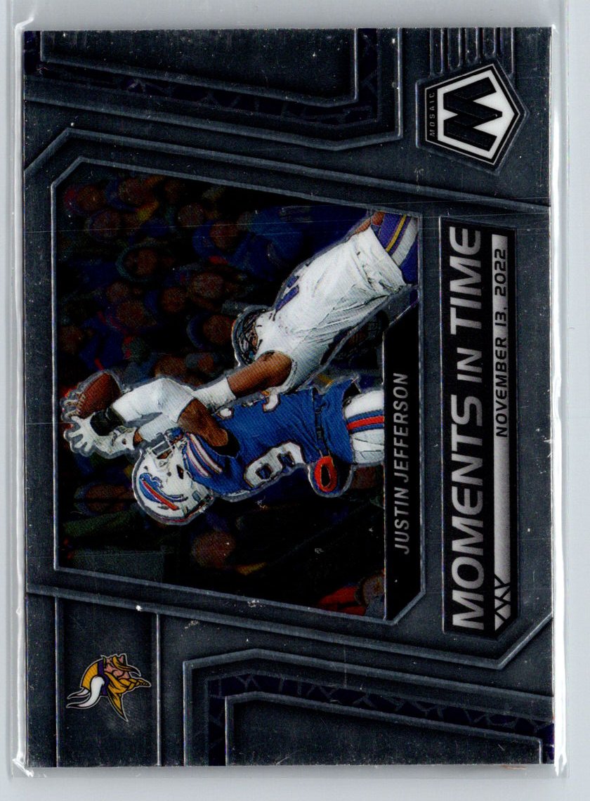2023 Panini Mosaic #MT-1 Justin Jefferson Moments in Time C3