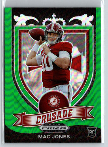 2021 Panini Prizm Draft Picks Collegiate #170 Mac Jones Green Wave C3