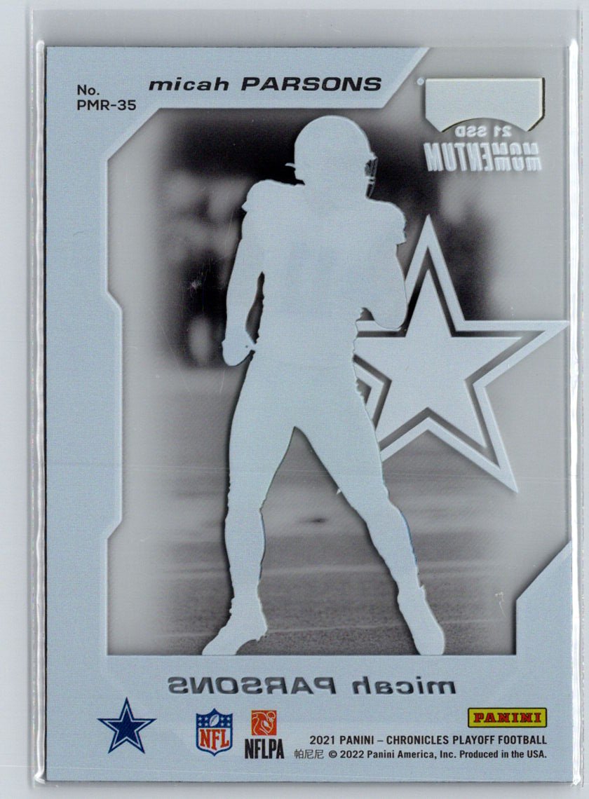 2021 Panini Chronicles #PMR-35 Micah Parsons Playoff Momentum Rookies C3
