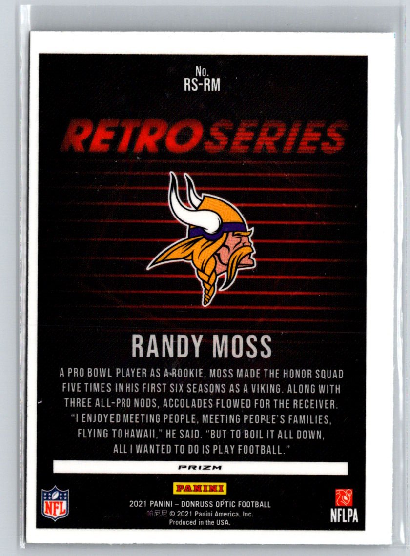 2021 Donruss Optic #RS-RM Randy Moss Retro Series Holo C3