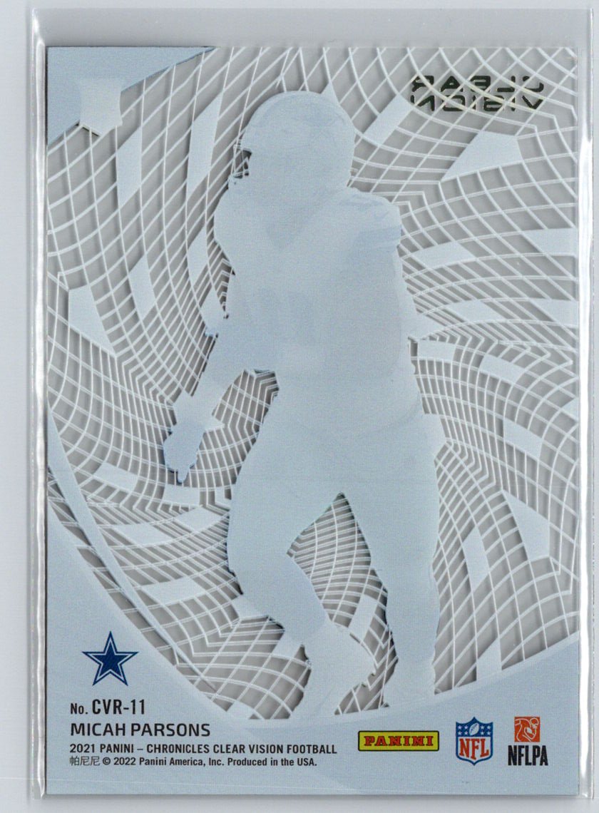 2021 Panini Chronicles #CVR-11 Micah Parsons Clear Vision Rookies C3