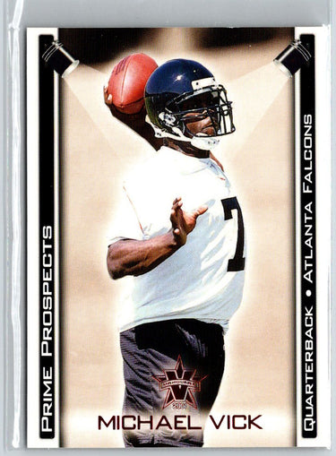 2001 Pacific Vanguard #1 Michael Vick Prime Prospects Bronze C3