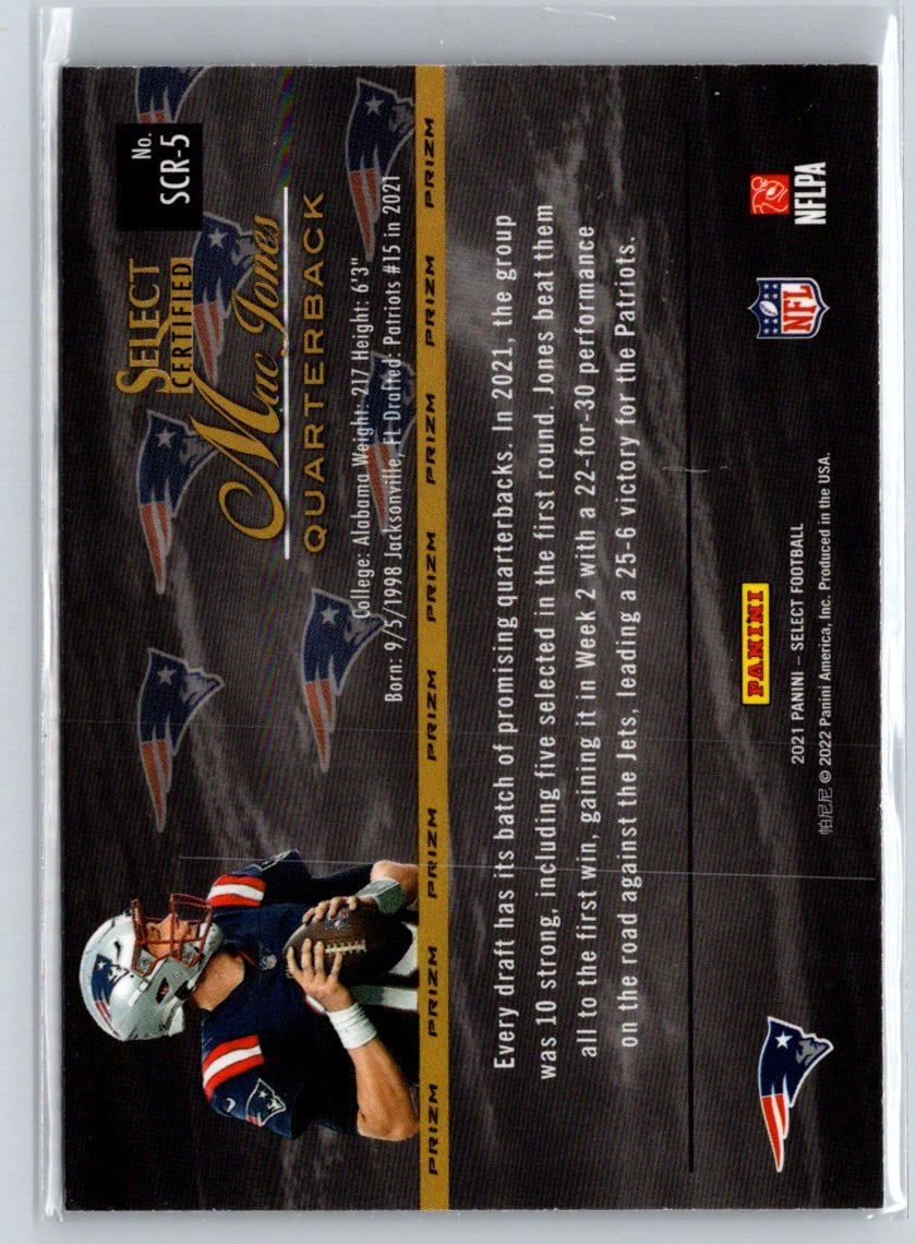 2021 Panini Select #RS-5 Mac Jones Rookie Selections Prizm C3