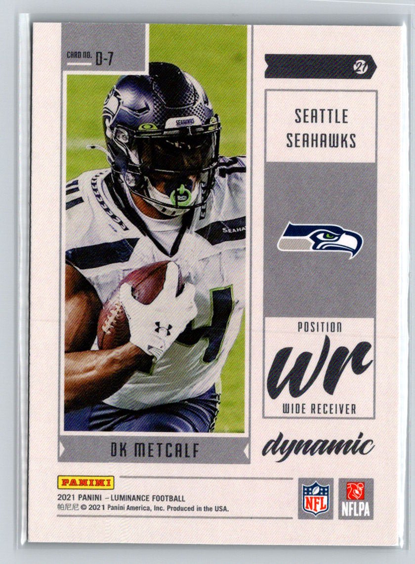 2021 Panini Luminance #D-7 DK Metcalf Dynamic C4
