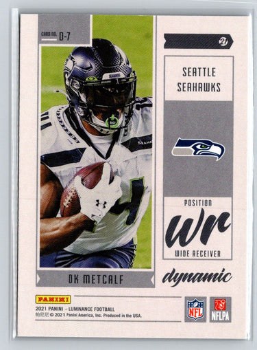 2021 Panini Luminance #D-7 DK Metcalf Dynamic C4