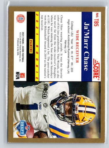 2021 Score #TB5 Ja'Marr Chase 1991 Throwback C4