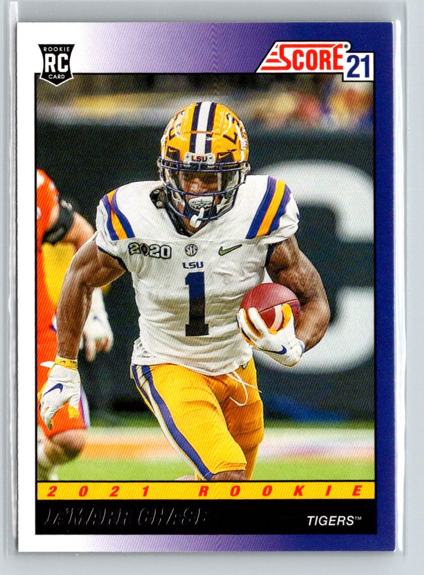 2021 Score #TB5 Ja'Marr Chase 1991 Throwback C4