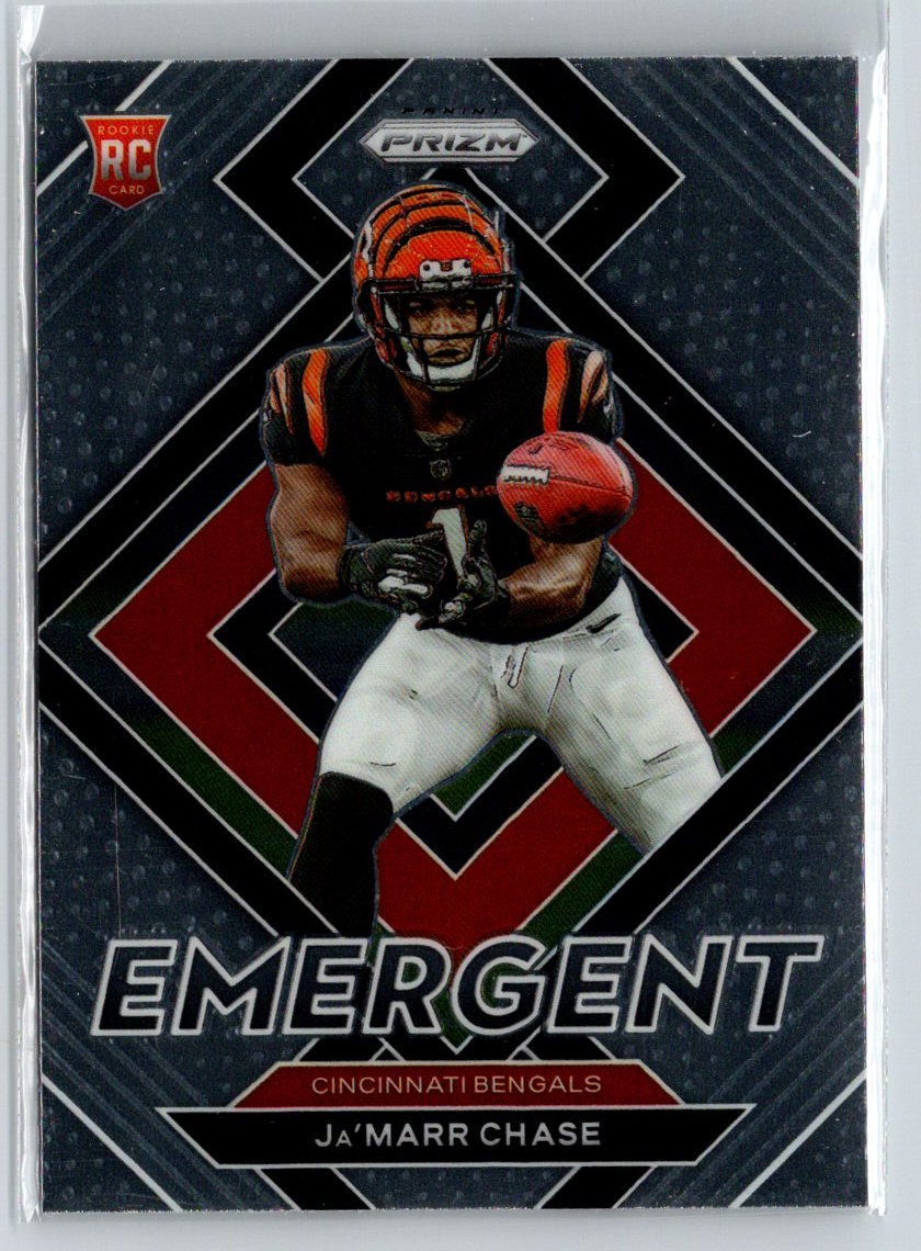 2021 Panini Prizm #E-7 Ja'Marr Chase Emergent C4