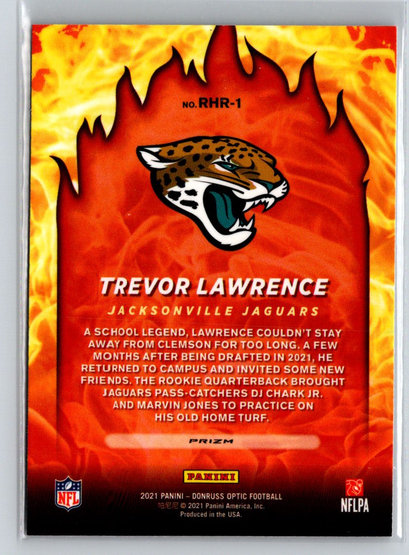 2021 Donruss Optic #RHR-1 Trevor Lawrence Red Hot Rookies C4