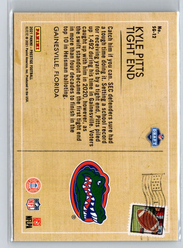 2021 Panini Prestige #SG-12 Kyle Pitts Seasons Greetings C4