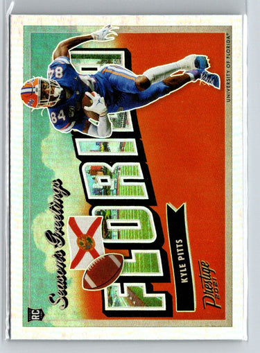 2021 Panini Prestige #SG-12 Kyle Pitts Seasons Greetings C4