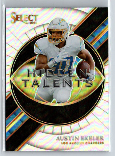 2021 Panini Select #HT-4 Austin Ekeler Hidden Talents Prizm C4